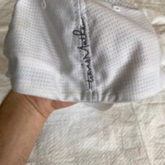 Travis Mathew Flexfit Size Large - X-Large White Golf Hat Distressed - Picture 3 of 8